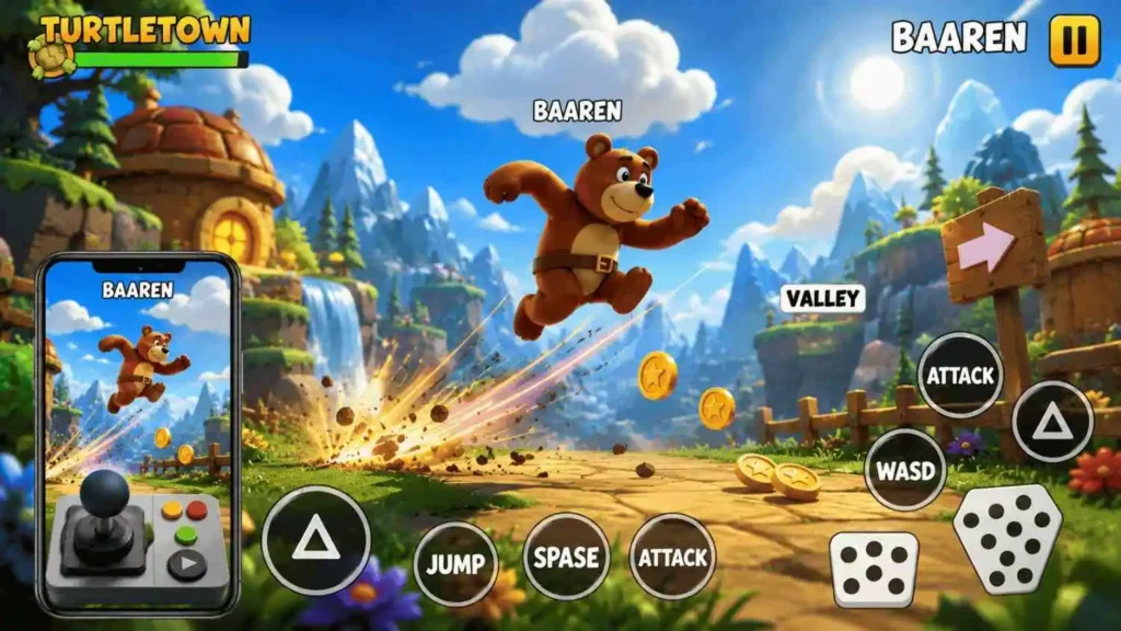 Super Bear Adventure MOD APK 4 Super Bear Adventure MOD APK showing unlocked features, enhanced gameplay, and premium content access.